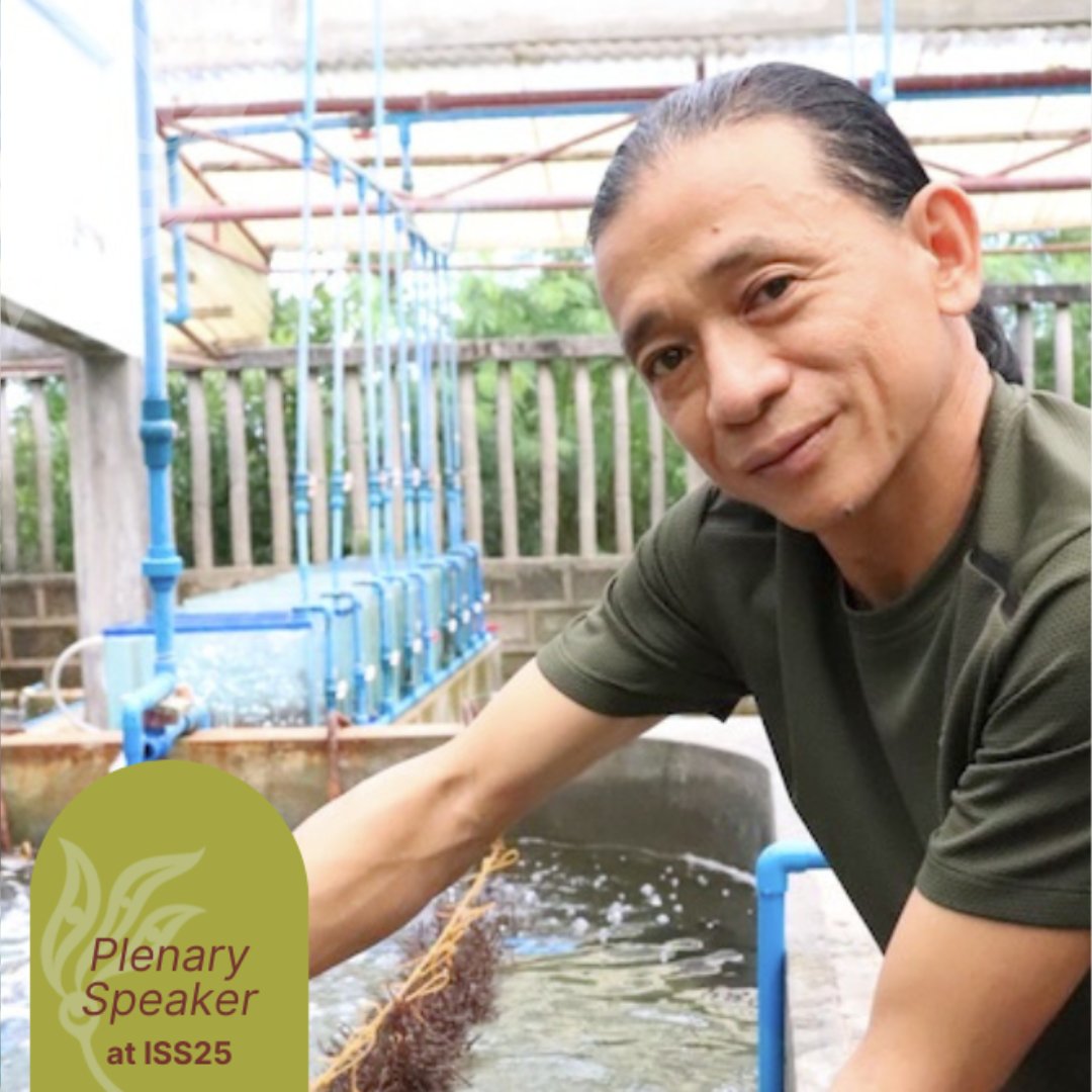 Next up on our list of plenary speakers for ISS25 is Dr. Michael Y. Roleda!  

Want to know more? Head over to our Facebook or Instagram to learn a bit more about each of the speakers.
#iss25 #yyj #yyjevents #seaweed #algae