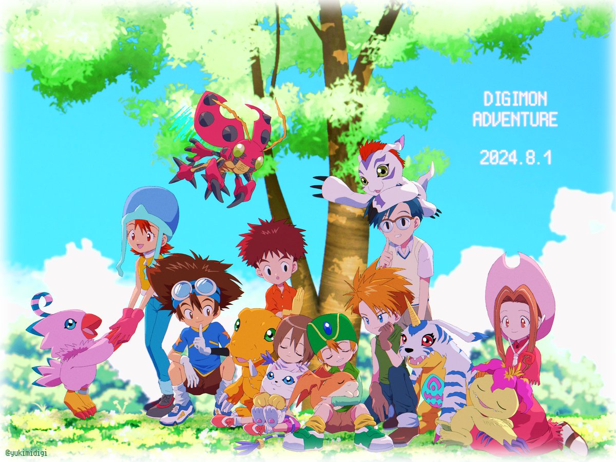 yukimidigi's tweet image. 25年目の夏
#デジモンの日
#お台場メモリアル
#Digimon
#8月1日メモリアル2024