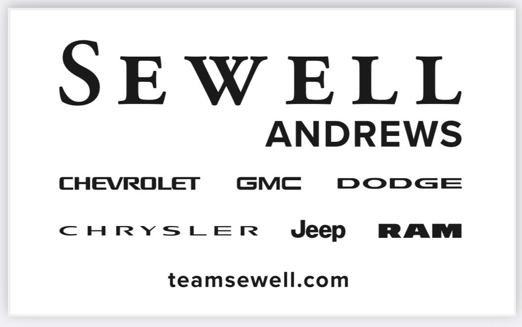 Thanks to Sewell of Andrews for sponsoring our Meet the Mustangs!!  
<a href="/AndrewsMustangs/">Andrews Athletics</a>