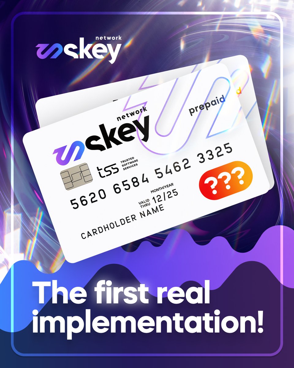 SkeyNetwork's tweet image. First real implementation of our tokenized prepaid cards! 💳 💥

We have deployed this solution at a financial institution that is now utilizing our technology! 🏦

More information coming!

How do you like it? 🔥 #implementation #realusecase #blockchain