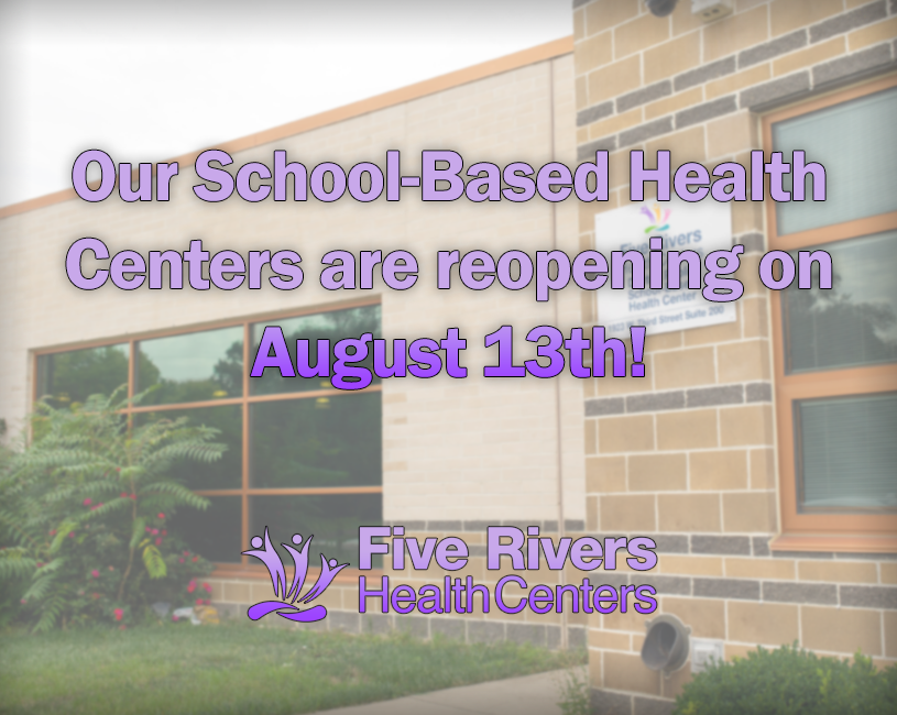 FiveRiversHC's tweet photo. As we welcome students back for the new school year, our School-based Health Centers (Trotwood-Madison, Dayton Public) are reopening on August 13th!
#daytonohio #fiverivershealthcenters #schoolbasedhealth #healthadvocacy https://t.co/YEJESc2eYb