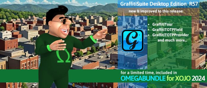 omegabundle's tweet image. GraffitiSuite Release 57  available, &amp;amp; includes a new user education plugin &amp;amp; other improvements to GraffitiSuite Desktop Edition for Xojo.   If you get Omegabundle for #Xojo 2024 then you get this release at no additional cost. #macdev #windev #linuxdev  bit.ly/3SrkXoJ