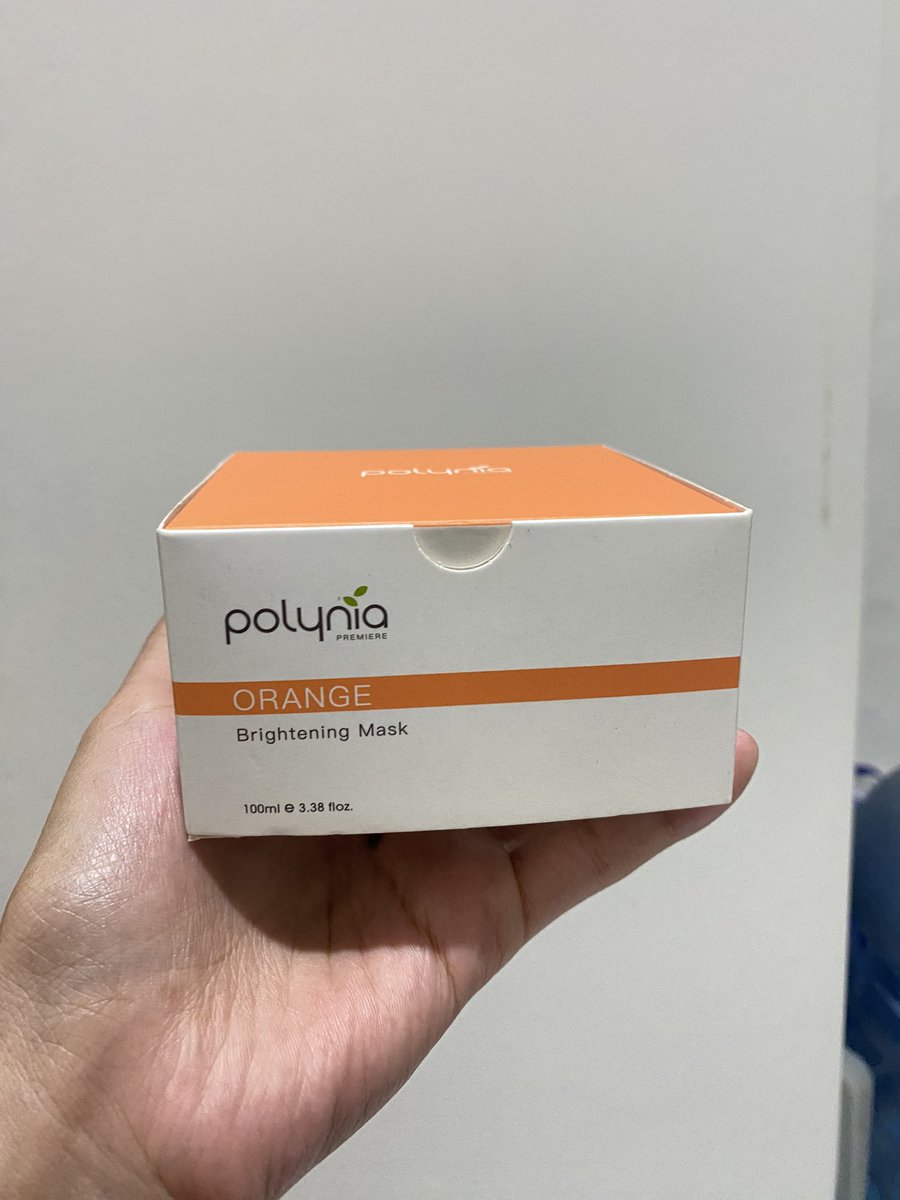 watermarkleeee's tweet photo. Wts masker polynia varian orange, kondisi 80% 180k aja. Dom jaksel 
#zonauang #wts #prelovedskincare #wtb https://t.co/F3FqSgvvWF