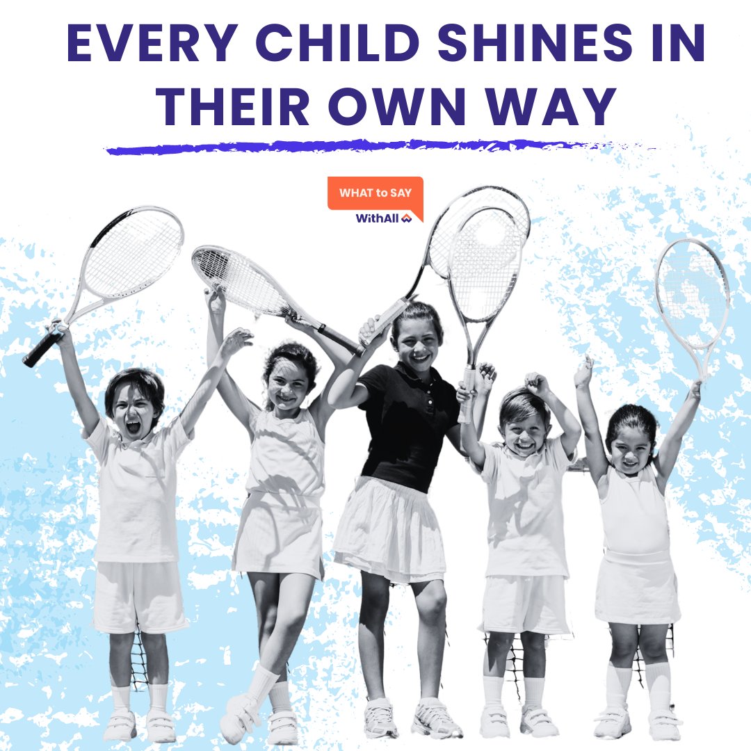 WithAllorg's tweet image. Just like Olympians, every child is unique and special in their own way. Let's celebrate their individual strengths and avoid singling them out.
.
.
.
.
.
.
.
#WithAll #WhatToSay #Olympics #BodyImage #SelfWorth #Exercise #WeightTalk #DietTalk #Parenting #Paris2024