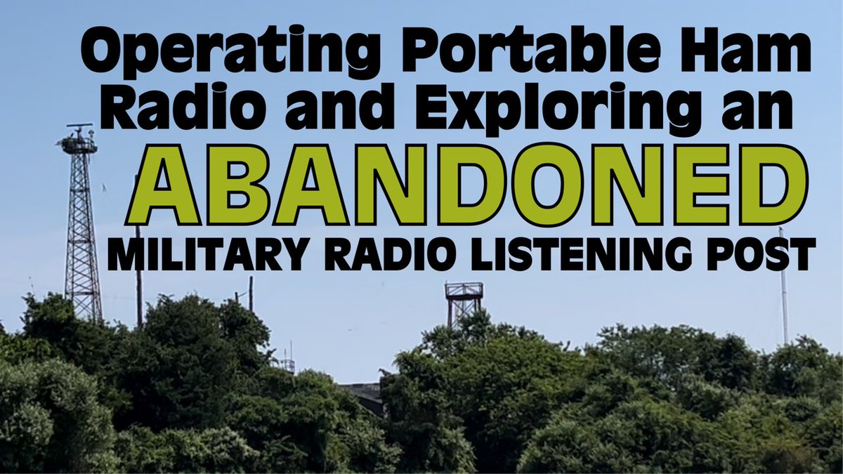 SaltyWaltHudson's tweet image. Ham Radio and Exploring an Abandoned Military Radio Post youtu.be/GhTSx96jWUU?si… via @YouTube #hamradio #portablehamradio #abandonedplaces