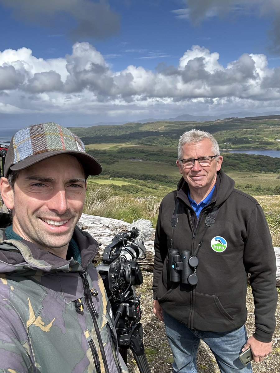 NicholasRodd's tweet photo. Filming an interview with the wonderful Dave Sexton @skyeandfrisa for an upcoming short doc all about White Tailed Sea Eagles 🦅 
We only needed to stop for rain three times - not bad for an interview on Mull in July.. #filming #BTS https://t.co/qvs0xEb7Z6