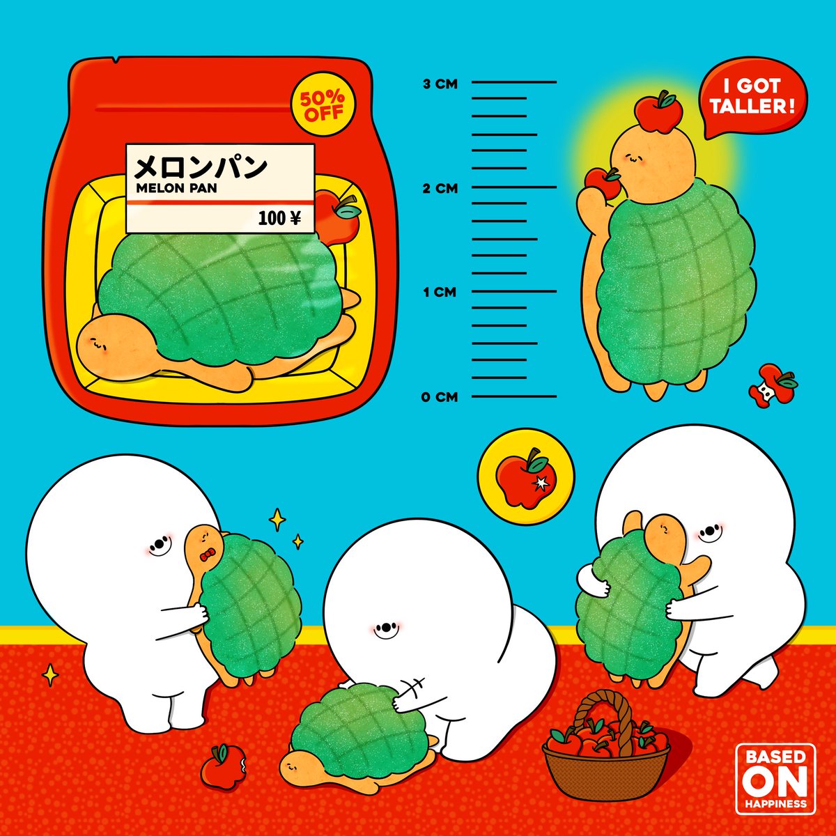Mama, Can I pet Melon pan?🐢🥯🍎✨