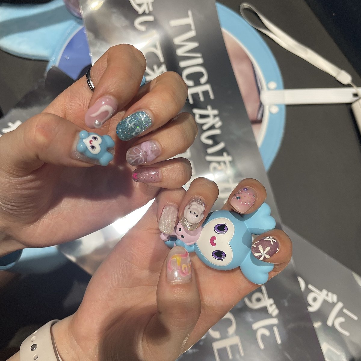 私のネイルが1番可愛かったとおもう🐰

#twicenail