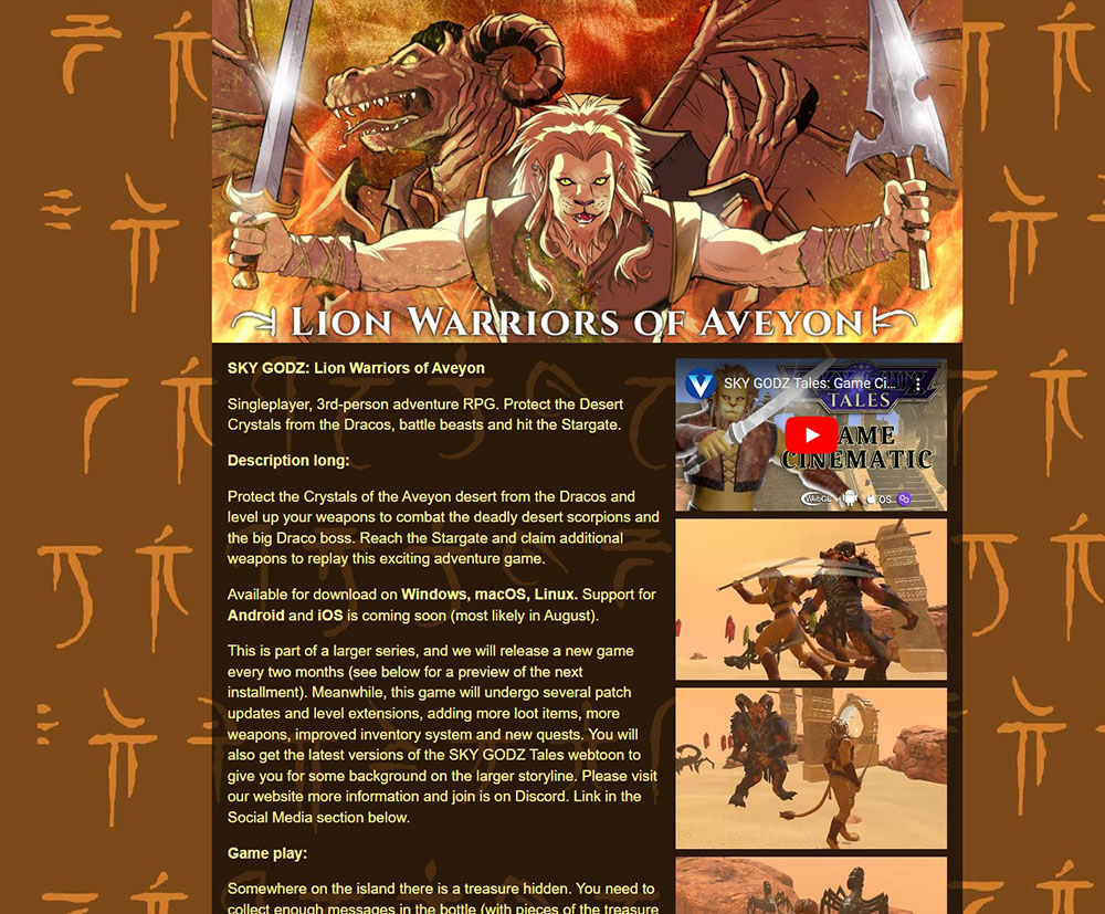 0Xvirtualgraph's tweet image. Marketplace setup for the first SKY GODZ Tales game coming next week on PC/WebGl and mobile in August.
@skygodz_anime

 🌟🌟🌟
#lyra #felines #aliens #ufos #extraterrestrials  #rpg #unity #anime #animation #comicbooks #graphicnovels #videogames #indiegame  #sciencefiction