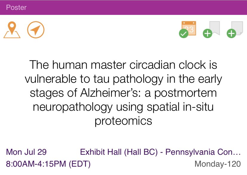 Gowoon Son, PhD (she/her) (@gowoon_son) on Twitter photo Poster #120 The human brain clock in neuromodulatory subcortical nuclei <a href="/NSS_PIA/">Neuromodulatory Subcortical Systems PIA</a> is vulnerable to tau pathology in the absence of amyloid, examined by Digital Spatial Profiler @nanostringtech <a href="/GrinbergLabUCSF/">Grinberg Lab UCSF</a> <a href="/grinberg_t/">Lea T. Grinberg, M.D, Ph.D</a> <a href="/UCSFmac/">UCSF MAC</a> see more on grinberg lab #AAIC24 below. <a href="/SleepPIA/">Sleep and Circadian Rhythms</a> Poster #120 The human brain clock in neuromodulatory subcortical nuclei <a href="/NSS_PIA/">Neuromodulatory Subcortical Systems PIA</a> is vulnerable to tau pathology in the absence of amyloid, examined by Digital Spatial Profiler @nanostringtech <a href="/GrinbergLabUCSF/">Grinberg Lab UCSF</a> <a href="/grinberg_t/">Lea T. Grinberg, M.D, Ph.D</a> <a href="/UCSFmac/">UCSF MAC</a> see more on grinberg lab #AAIC24 below. <a href="/SleepPIA/">Sleep and Circadian Rhythms</a>