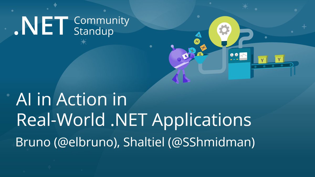 Are you interested in adding AI to your .NET applications? Join <a href="/elbruno/">El Bruno 🇨🇦 🎗️</a> and <a href="/SShmidman/">Shaltiel</a> as they share details on how to use ASP.NET, ONNX Runtime, and TorchSharp to accomplish this. buff.ly/4dfv6gJ #AI #LLM