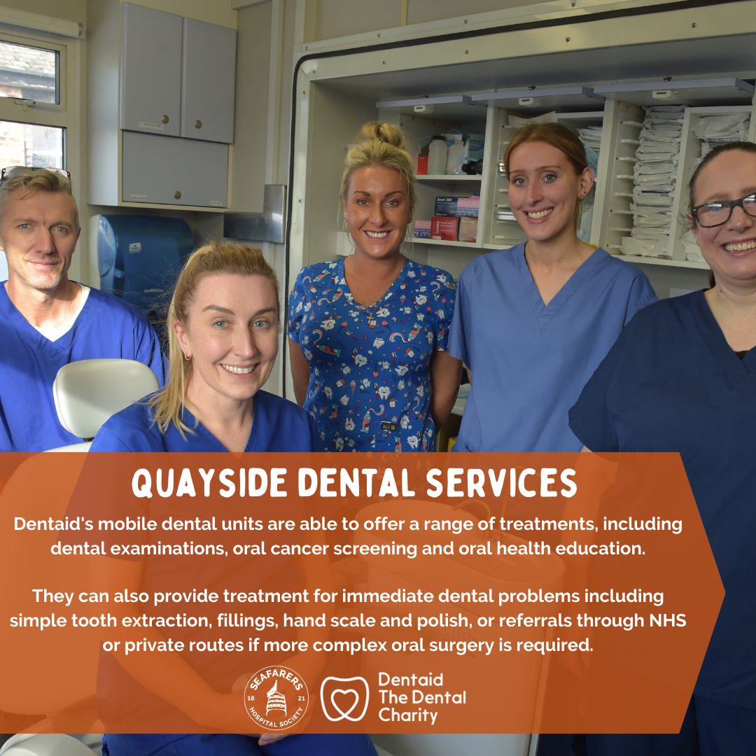 Seafarers Hospital Society (@seahospital) on Twitter photo For #seafarers and #fishermen it can be difficult make regular trips to the dentist.
We work with <a href="/thefishmish/">Fishermen's Mission</a> and @dentaid_charity to deliver free, high quality dental care directly at the quayside!
With thanks to funding from <a href="/trinityhouse_uk/">Trinity House</a>
tinyurl.com/yc2pffyu For #seafarers and #fishermen it can be difficult make regular trips to the dentist.
We work with <a href="/thefishmish/">Fishermen's Mission</a> and @dentaid_charity to deliver free, high quality dental care directly at the quayside!
With thanks to funding from <a href="/trinityhouse_uk/">Trinity House</a>
tinyurl.com/yc2pffyu