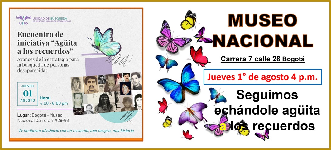 INVITACIÓN
Ayúdanos a promover y motivar e invitar al encuentro y presentación del informe sobre las gestiones realizadas en estos últimos 4 años de la tarea Echándole agüita a los recuerdos en la búsqueda de nuestros desaparecidos.
🤗
Será un encuentro de esperanzas y certezas