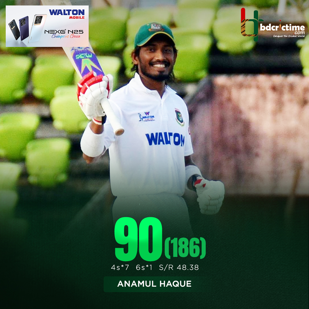 BDCricTime's tweet photo. Bijoy falls 10 short of a well deserved 💯

#GREENvsRED https://t.co/FQK7WzEOpM