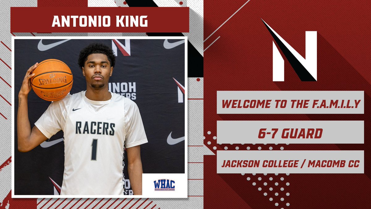 New Racer Spotlight: ANTONIO KING | 6-7 Wing

Stats: 15.4 PPG, 6.4 RPG, 2.8 APG, 43% FG, 33% 3FG

What Coach Says:  Tone is really special. His length, athleticism and skill at the guard spot was something we were looking for in this class and he fits perfectly with what we do.