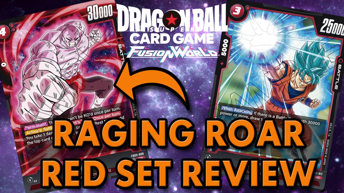 TarmoTim's tweet photo. Red SET REVIEW  ft. @philplaystcg420 &amp; Cody Vojtech | Fusion World - Rag... https://t.co/MvY4YFIvcC via @YouTube #ragingroar #fusionworld #dbfw #dbscardgame https://t.co/9BukZXHi0F
