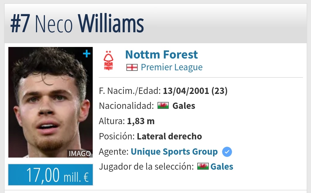 El barsa está apunto de cerrar a Neco Williams.
Otro golpe en la mesa de Laporta después de Mbake

<a href="/Ramon_AlvarezMM/">Ramón Álvarez de Mon</a>
<a href="/InakiAnguloTV/">Iñaki Angulo</a>
<a href="/XiohBlanco/">Xioh Blanco</a>