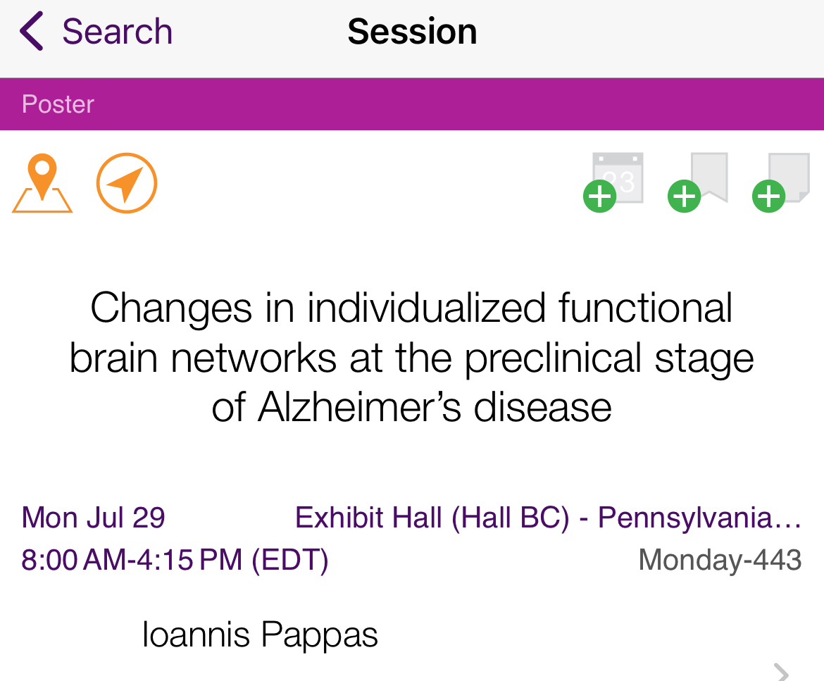 JohnPappas10's tweet image. We used Bayesian methods by @rubykong92 and colleagues to look at individualized networks in cognitively unimpaired, high amyloid load individuals. Check out poster 443 today!