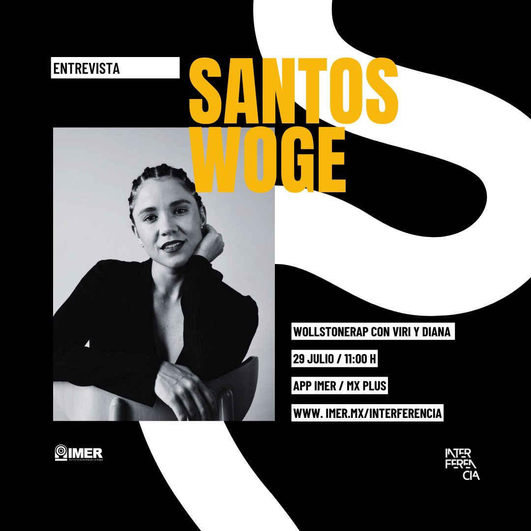 Acuérdate que hoy en punto de las 11 tenemos una cita en @wollstonerap por <a href="/interferenciahd/">Interferencia IMER</a> y nos visitará <a href="/SantosWoge/">Santos Woge</a> para platicarnos de su nuevo material!