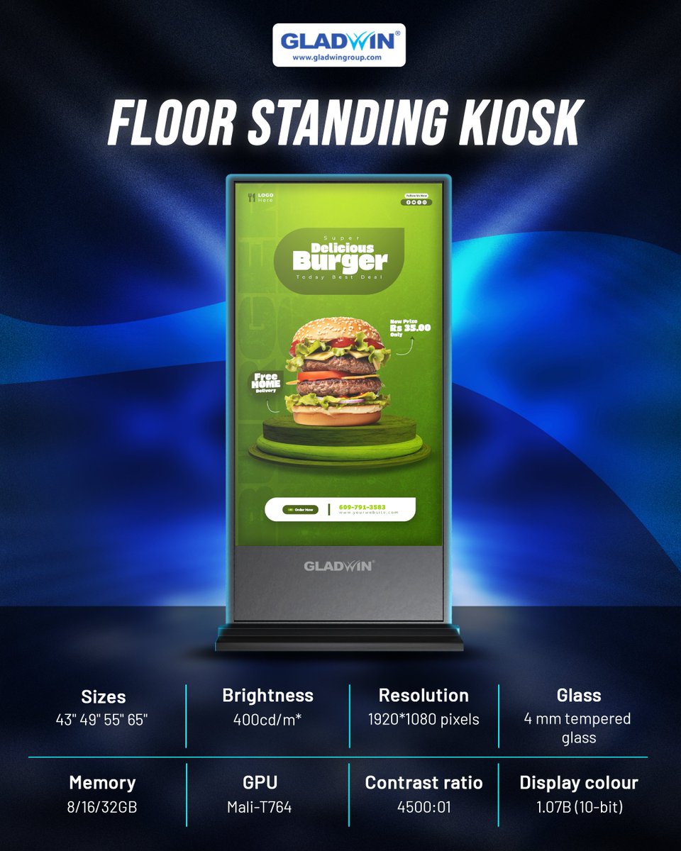 Gladwin_group_'s tweet image. Discover the versatility and convenience of our Floor Standing Kiosks from Gladwin Group! 🌟✨ 

#floorstandingkiosks #gladwingroup #kiosktechnology #customerexperience #selfcheckout #wayfinding #informationkiosks #businesssolutions #techinnovation #futuretech