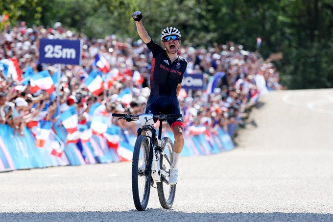 Tom Pidcock - mountain bike Olympic champion.