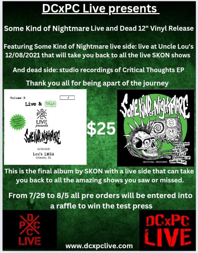 DCxPC Live (@dcxpcl) on Twitter photo Final album by <a href="/skofnightmare/">Some Kind Of Nightmare</a> ! Preorder now!
dcxpclive.com/store/p/dcxpc-…
#somekindofnightmare #dcxpclive #punkvinyl #streetpunk #punknews #newpunk #rarepunkvinyl Final album by <a href="/skofnightmare/">Some Kind Of Nightmare</a> ! Preorder now!
dcxpclive.com/store/p/dcxpc-…
#somekindofnightmare #dcxpclive #punkvinyl #streetpunk #punknews #newpunk #rarepunkvinyl