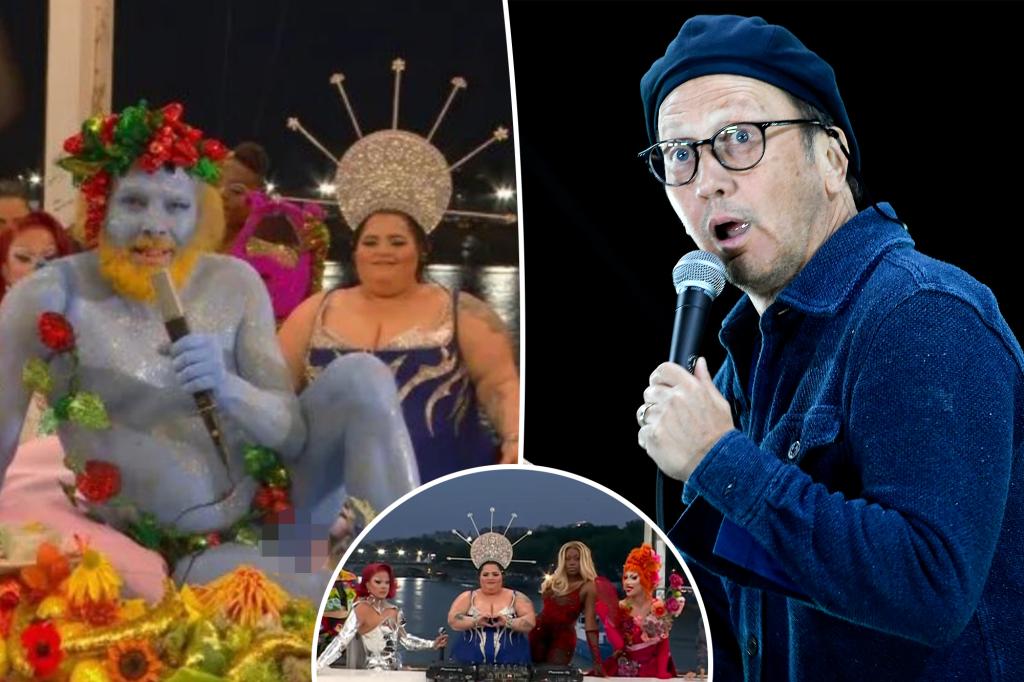 nypost's tweet image. Rob Schneider boycotts Paris Olympics over drag ‘Last Supper’ parody: ‘Openly celebrates Satan’ trib.al/XEsXfM6
