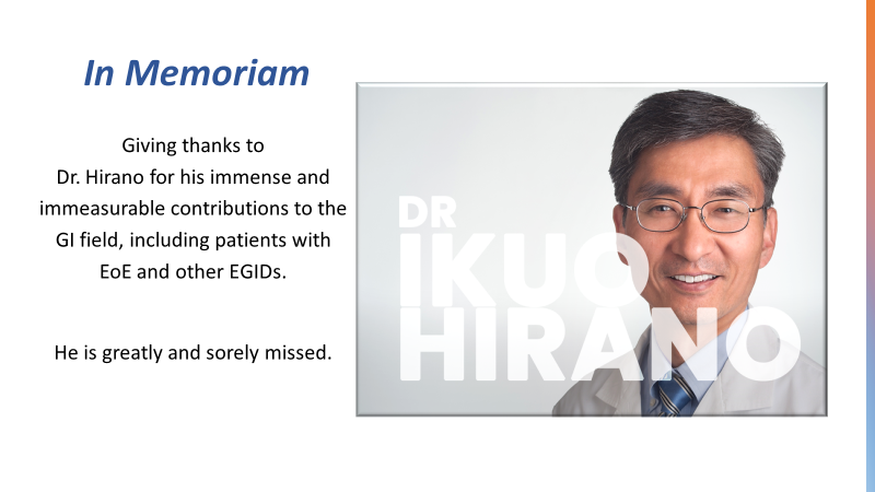 In honor of our beloved friend and CEGIR colleague, Ikuo Hirano, MD of Northwestern University who passed away on July 22, CURED &amp; APFED are together supporting 3 new scholars through CEGIR, designated as “Dr. Ikuo Hirano Scholars”.