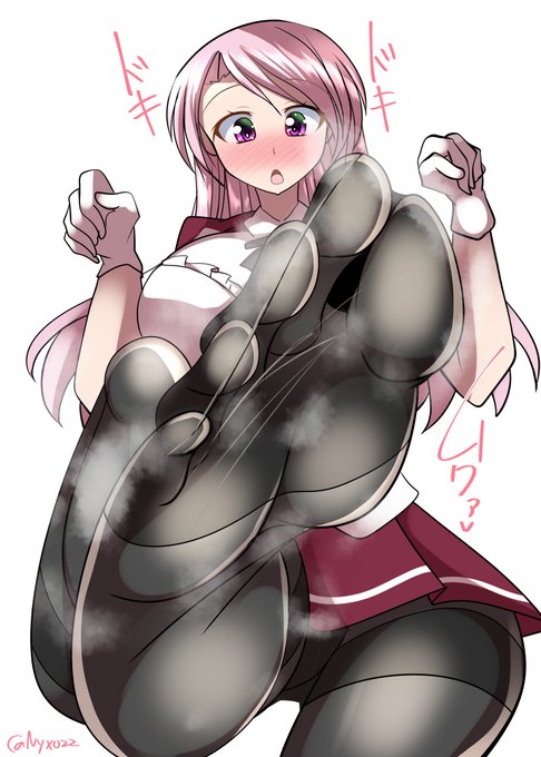 「私の足裏で、いいの? 了解です…///」ムレムレ黒タイツアブルッツィさん(ˇωˇ) 連続1606日目  #艦これ版真剣お絵描き60分一本勝負_20240729 #艦これ版深夜の真剣お絵描き60分一本勝負 #めび環んどろ #10000日チャレンジ #アブルッツィ 