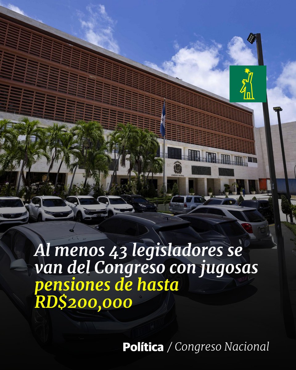 🇩🇴 | #CongresoNacional| Las pensiones de los congresistas son otorgadas únicamente a los legisladores que tengan más de 60 años de edad

🔗ow.ly/QWIt50SMbAU

#DiarioLibre #Legisladores #Pensiones #Congreso