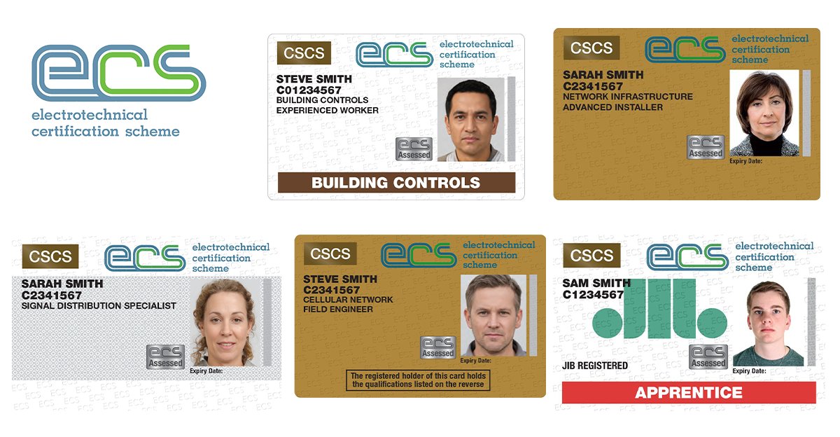 We have a host of different ECS card occupations. From Electrical, Fire, Emergency &amp; Security Systems, to Building Controls &amp; Apprentices and Trainees. Discover more and how to apply here: ecscard.org.uk/card-types