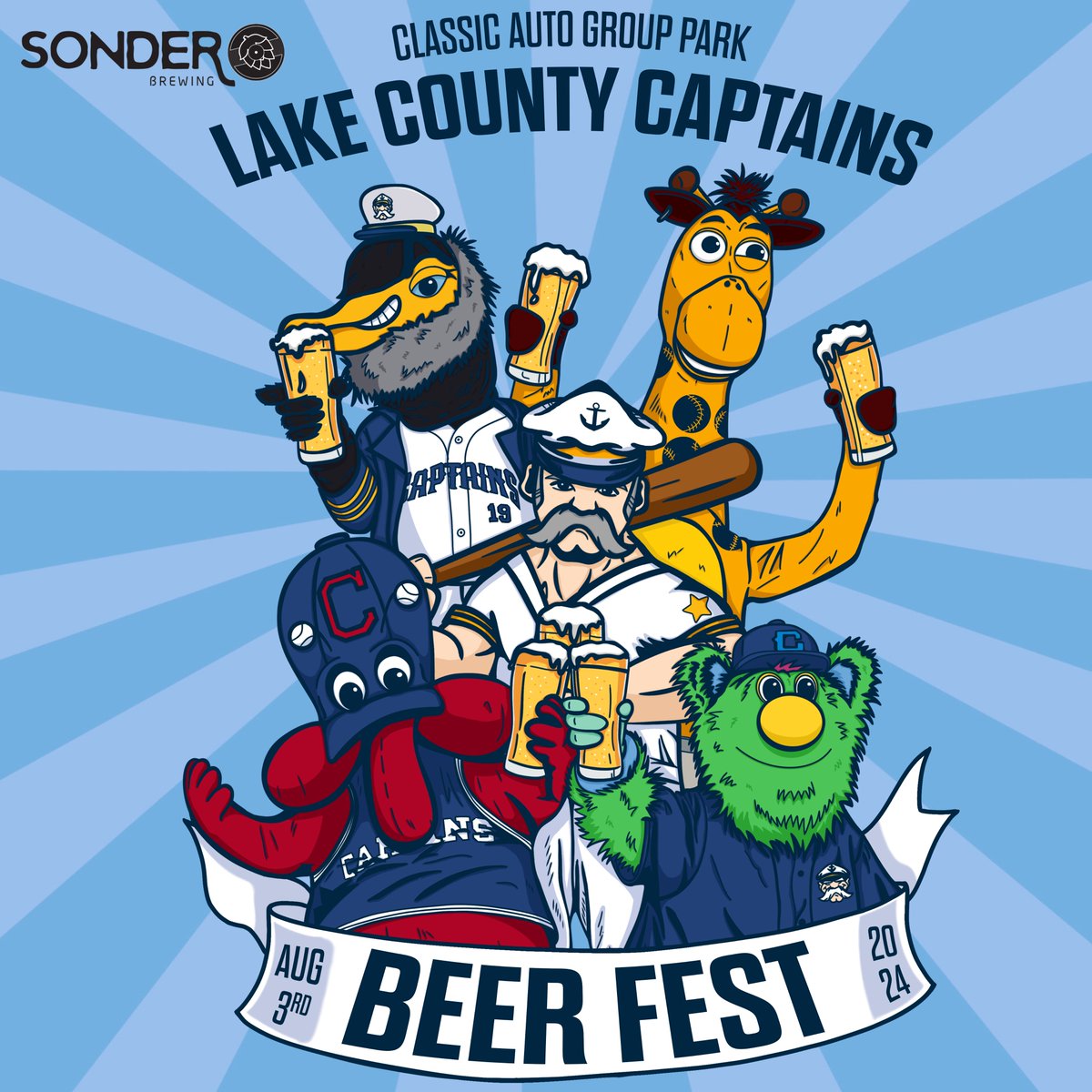 Calling all of our Cleveland friends! Find us at Classic Auto Group Park on Saturday, August 3rd for the Lake County Captains Beer Fest! 🍻
FREE admission with a game ticket. Grab your tickets here: ticketreturn.com/prod2new/Buy.a…