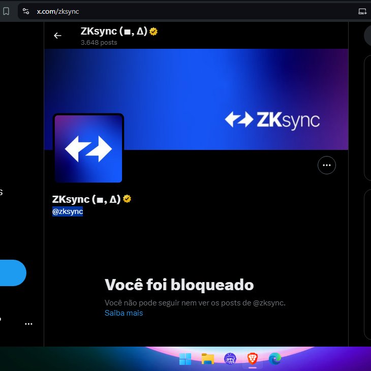 I was blocked by <a href="/zksync/">ZKsync</a> because they simply didn't admit that they made a mistake with aidrop and that they are a scam #ZKSCAM #zksync