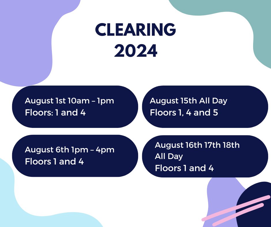 For all our staff and students at the University of Hull, this is a post regarding library floor closures. From the 1st to the 18th of August certain floors in the library will close temporarily in order to host clearing this year.