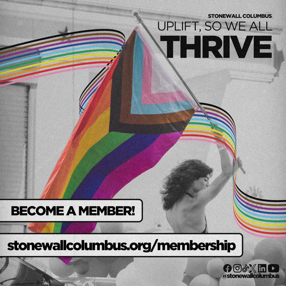 Help us continue with our mission by becoming a member✨🏳️‍🌈🏳️‍⚧️
•
Link in bio for more information or go to stonewallcolumbus.org/membership