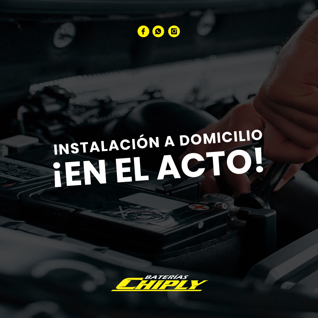¡Instalamos tu #batería a domicilio y en el acto! 🔋 En #BateríasChiply nos gusta ayudarte cuando tu #vehículo más lo necesita 😎 ¡Tomá nota! 🆘 Estamos para solucionar imprevistos, contactanos. 📲 chiplybaterias.com