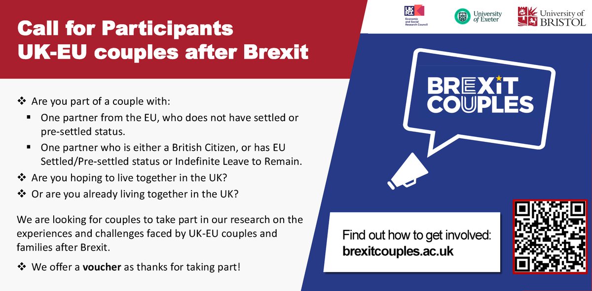 ILPA (@ilpaimmigration) on Twitter photo ⚡️The <a href="/BrexitCouples/">Brexit Couples Project</a> research project would like to hear from UK-EU couples about their experiences after #Brexit. More details 👇👇 ⚡️The <a href="/BrexitCouples/">Brexit Couples Project</a> research project would like to hear from UK-EU couples about their experiences after #Brexit. More details 👇👇