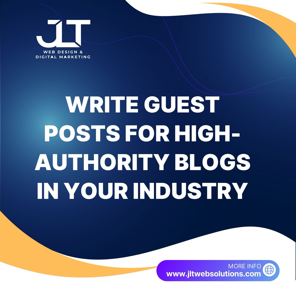 jlt_web's tweet image. Want to establish yourself as an expert in your industry? 

Write guest posts for high-authority blogs in your industry and watch your credibility soar! 

At jltwebsolutions.com, we’ll help you secure these opportunities.

 #GuestBlogging #IndustryExperts #JLTWebSolutions