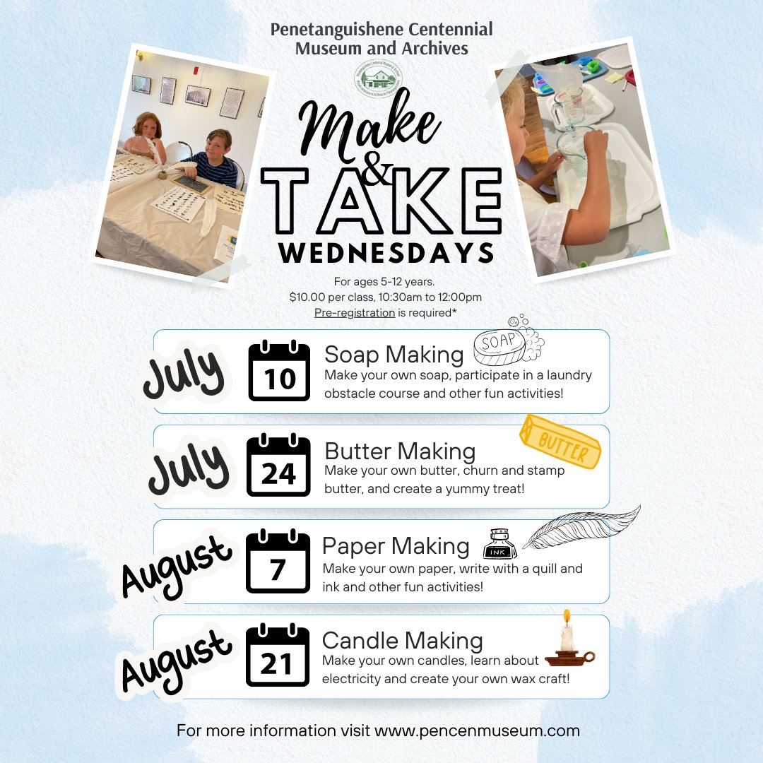 Looking for something for the kids to do this August? Why not sign up for our Make and Take Wednesdays happening on August 7th and 21st! Register online today, top.recdesk.com/Community/Prog….