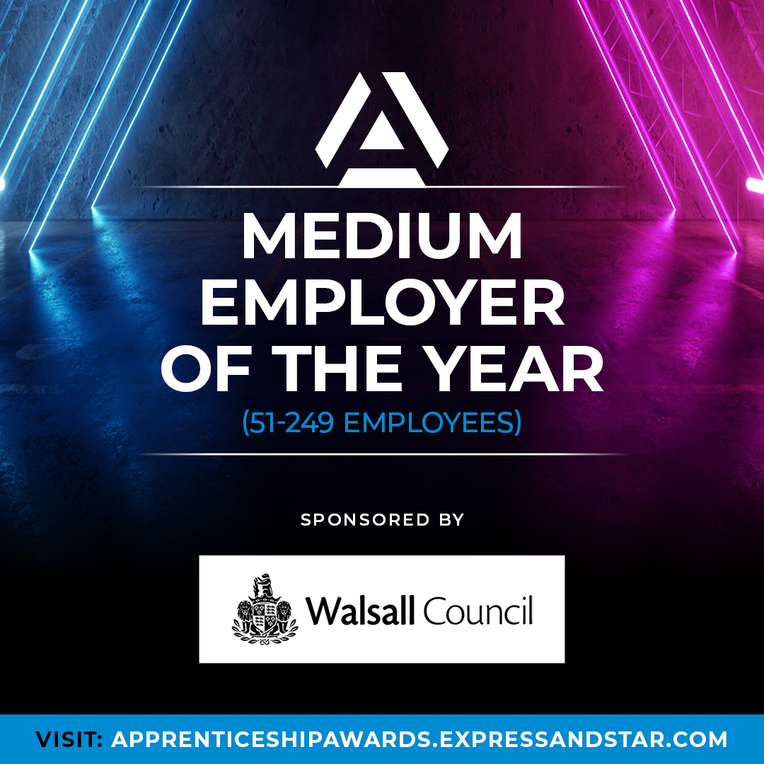 ExpressandStar's tweet image. We&apos;re searching for the region&apos;s Medium Size Employer of the Year! Are you a business employing between 51-249 people and have an innovative #apprenticeshipprogramme to shout about? If so we want to hear from you! 
bit.ly/3SjFI5t 
#BCAA24 #apprenticeship #awards