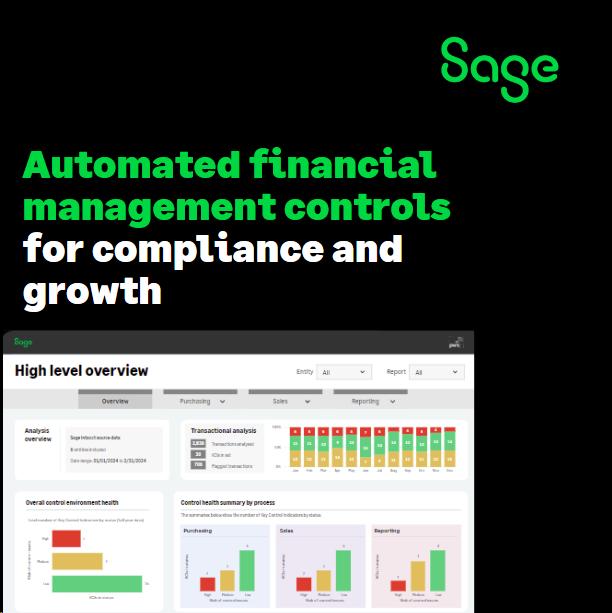Sage_Canada's tweet photo. Control Insights compliance software provides a live view of the health of your financial control environment, assessing key control indicators and your financial operating model in a prioritized report.

https://t.co/aw0fZZzLWf https://t.co/kXpJent8VE