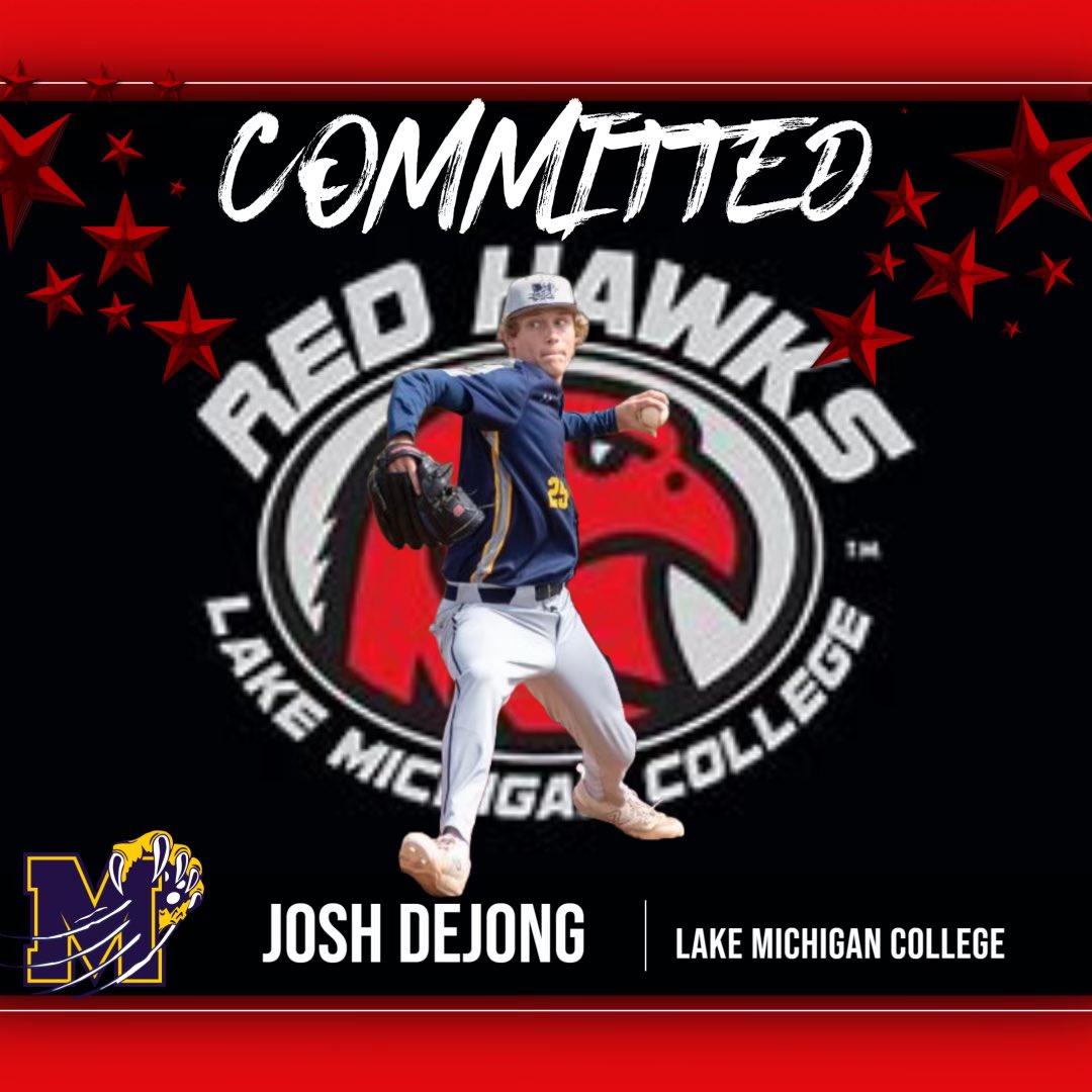 Josh DeJong (@joshdejong21) on Twitter photo Super excited to announce that Iโve committed to Lake Michigan College to continue my career as a student athlete. I want to thank my coaches, teammates, family, and friends for all the support. Excited to get to work! <a href="/TheGeorge19/">Alex George</a> <a href="/RedHawksBaseba1/">Red Hawks Baseball</a> Super excited to announce that Iโve committed to Lake Michigan College to continue my career as a student athlete. I want to thank my coaches, teammates, family, and friends for all the support. Excited to get to work! <a href="/TheGeorge19/">Alex George</a> <a href="/RedHawksBaseba1/">Red Hawks Baseball</a>