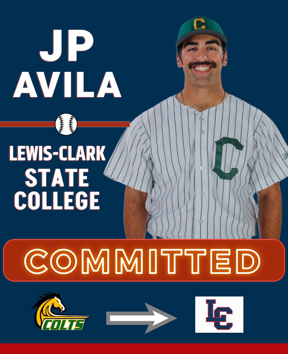 Cañada College Colts Baseball (@canadacoltsbsb) on Twitter photo We are proud to announce that OF <a href="/johnpaulavila09/">John Paul Avila</a> has committed to <a href="/LCSCBaseball/">Lewis-Clark State Baseball</a> located in Lewiston, ID! Cañada Colts Baseball would like to congratulate JP and wish him the best as he continues his academic and athletic journey.
GO COLTS! 🐎🐎🐎
GO WARRIORS! ⚾️⚾️⚾️ We are proud to announce that OF <a href="/johnpaulavila09/">John Paul Avila</a> has committed to <a href="/LCSCBaseball/">Lewis-Clark State Baseball</a> located in Lewiston, ID! Cañada Colts Baseball would like to congratulate JP and wish him the best as he continues his academic and athletic journey.
GO COLTS! 🐎🐎🐎
GO WARRIORS! ⚾️⚾️⚾️