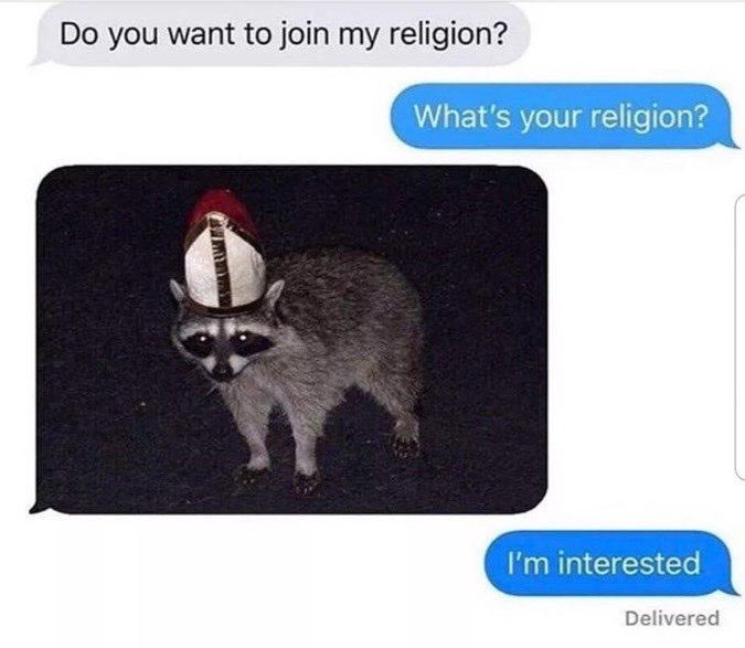 Good morning everyone. Can I interest you in my religion? $LOUIE