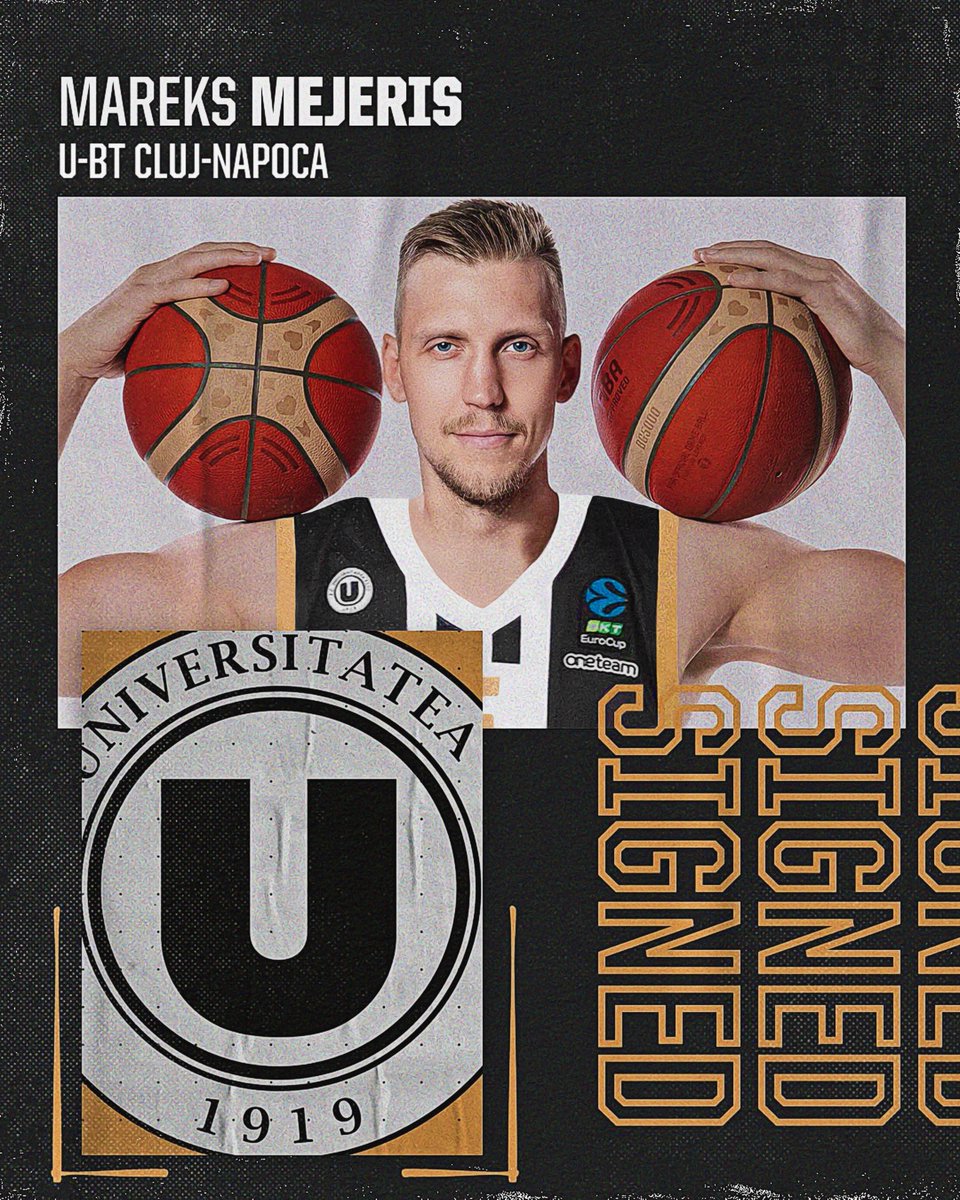 future__sg's tweet image. 🔥 Latvian 🇱🇻 NT power forward Mareks Mejeris signs a contract with 🇷🇴 Romanian champion &amp;amp; @EuroCup team @UBTCluj for one more season! Good luck Mareks! #MareksMejeris #ClujNapoca #FutureSportsGroup #FutureMBB