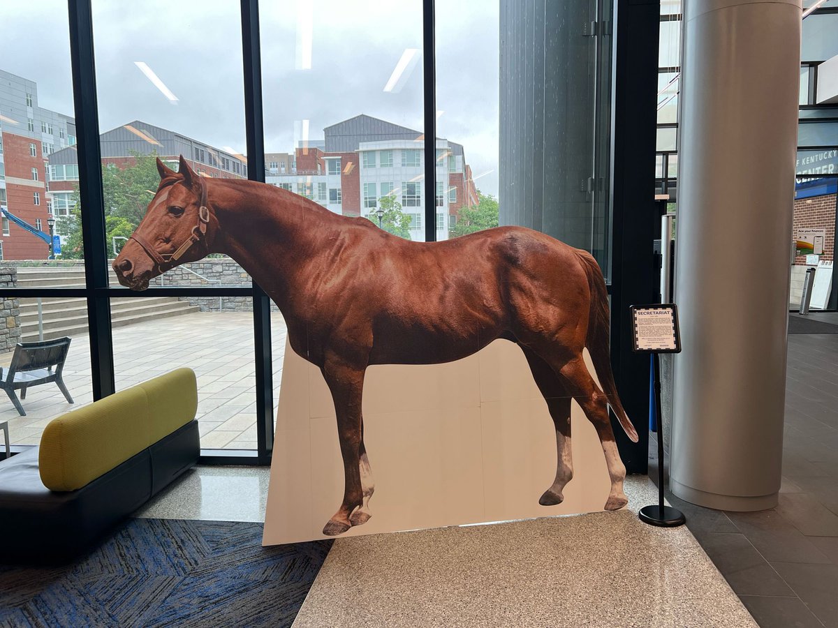 Stop by the Gatton Student Center to take a picture with Triple Crown winner Secretariat courtesy of Van-Griner Learning. #BCCE2024