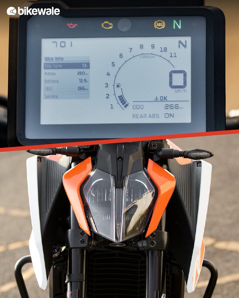 BikeWale's tweet photo. The #KTM #250Duke received its biggest ever upgrade in 2024. This streetfighter received a lot of changes - aesthetically as well as in the performance aspects.

Click here to know more: https://t.co/c952al0N4v

#ktmduke250 #bwphotos #bikes #motorcycles https://t.co/9eZ7NBk6II