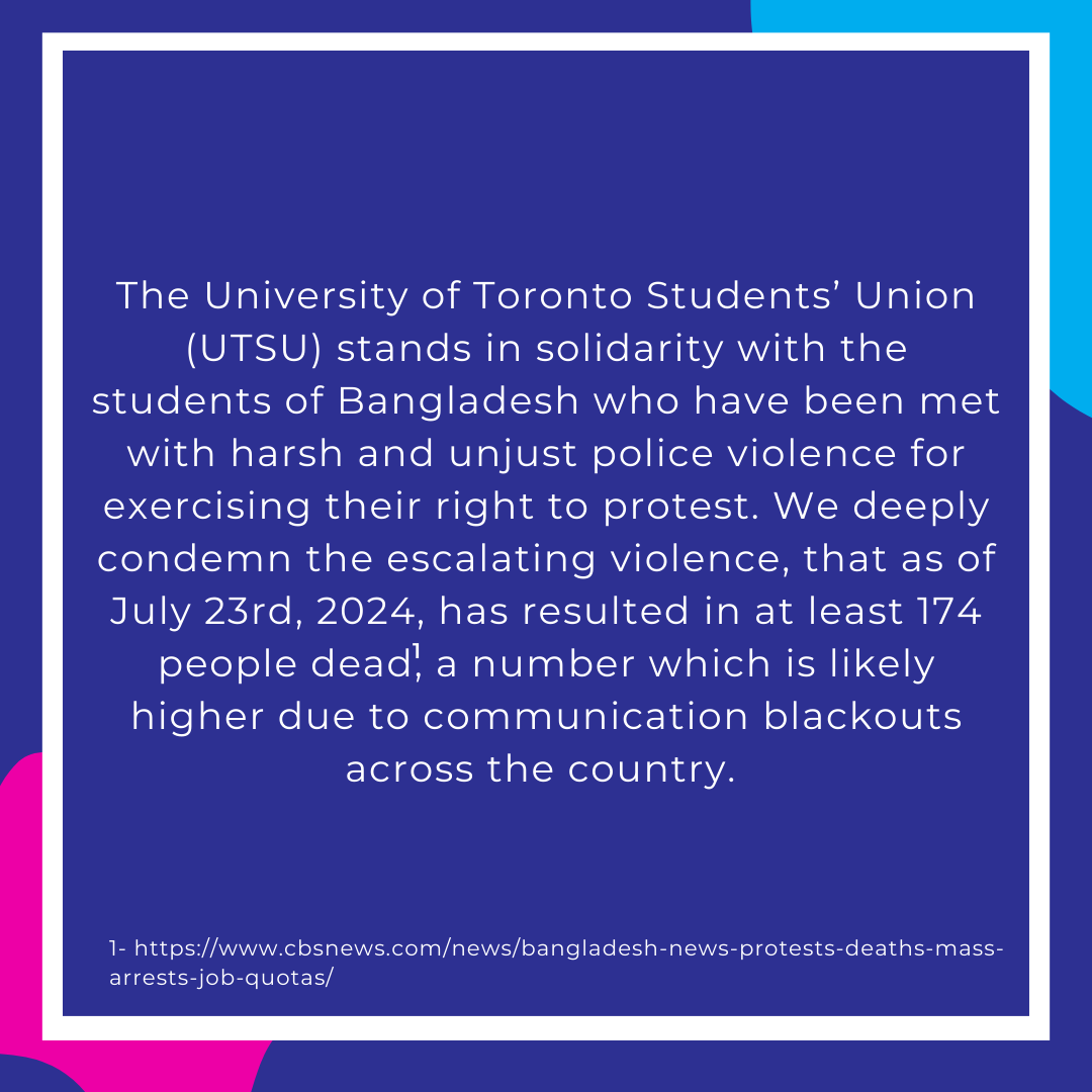 U of T Students' Union tweet media