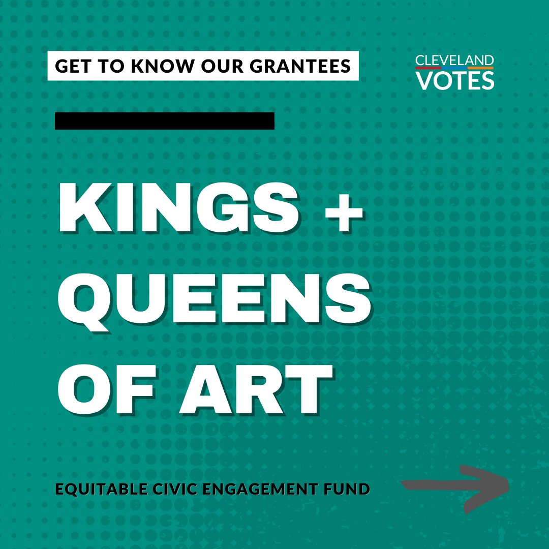 CLEVotes's tweet image. Our #ECEF Equitable Civic Engagement Fund grantee, Kings &amp;amp; Queens of Art,  aims to build a network of artists and resources that supports a
vibrant arts environment in a neighborhood context.

Stay tuned as we highlight our grantees!