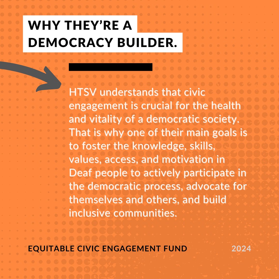 CLEVotes's tweet image. We&apos;re introducing our #ECEF Grantee 🎉

Hands That Speak Volumes, Inc. works to improve the quality of life for people who are Deaf/Hard of Hearing in Greater Cleveland by connecting them to social, educational, political and leadership-building programs.